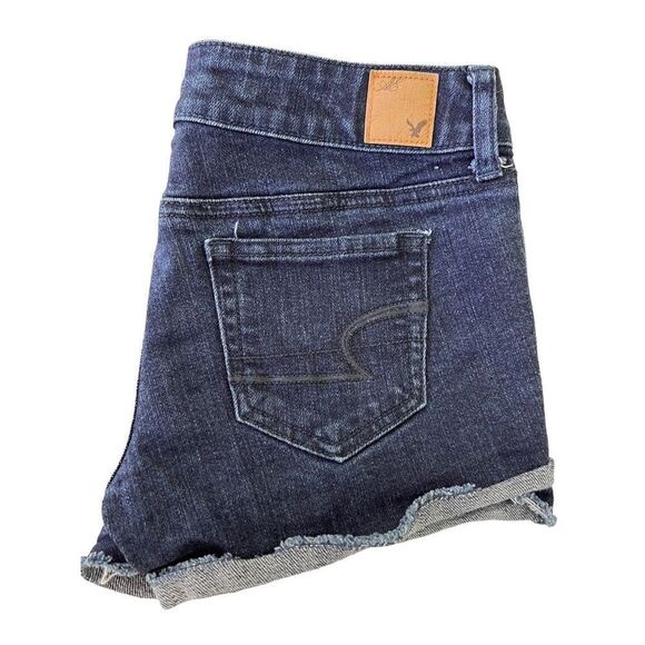 American Eagle Outfitter Women’s Jean Shorts Stretch Distressed SZ 4 - Picture 4 of 9